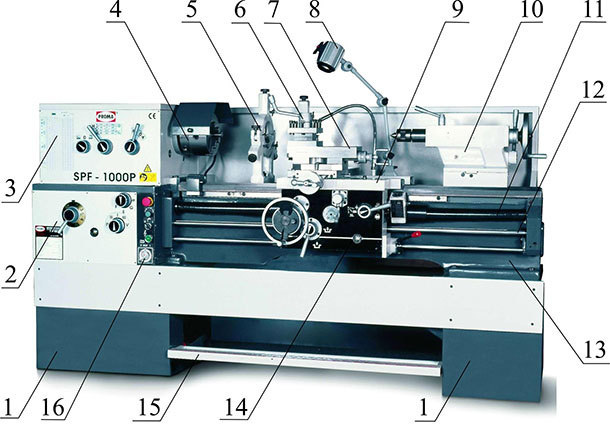 Универсальный токарный станок SPF-1500P с УЦИ (исп.К)