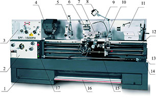 SPF-1500PH токарный станок по металлу с УЦИ
